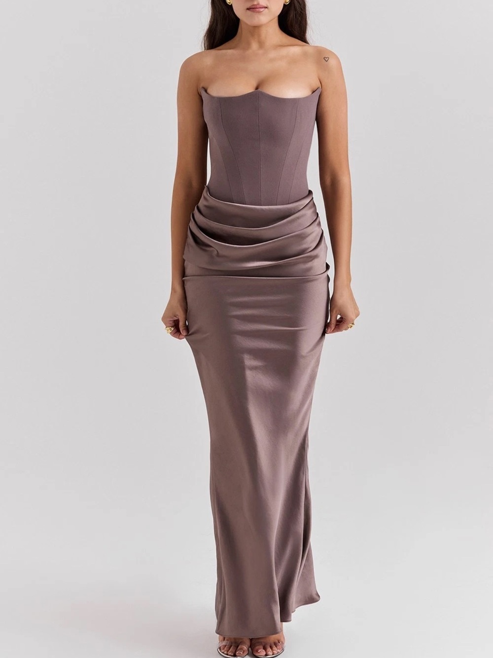 House of CB Persephone Dress in Smoke Size L (A-C)
